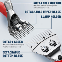 Dragro lubricating oil pack keeps blades smooth and cool.