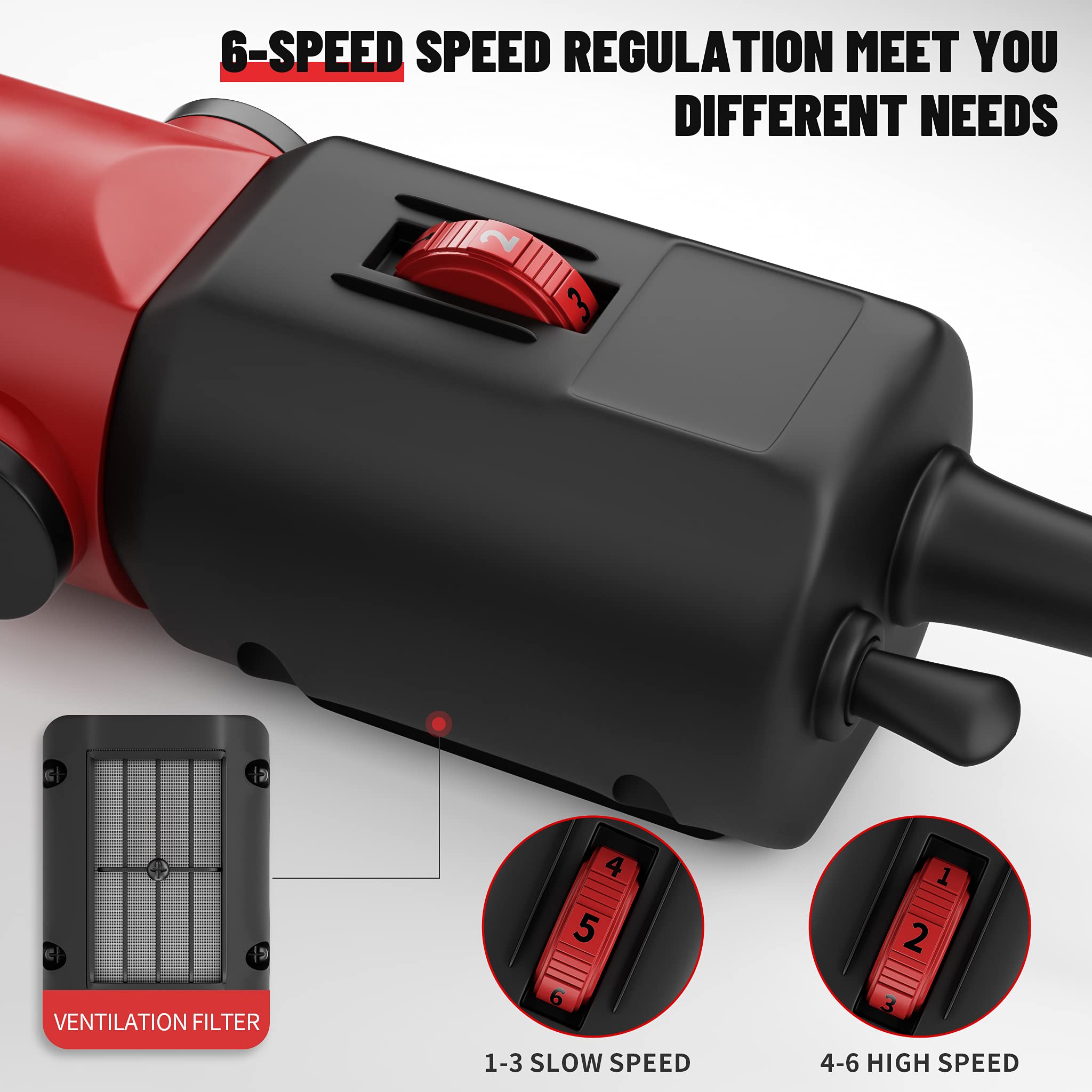 Dragro Sheep Clippers 600W ergonomic grip reduces user fatigue.