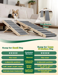 Drakthos dog ramp with non-slip carpet surface for secure climbs.