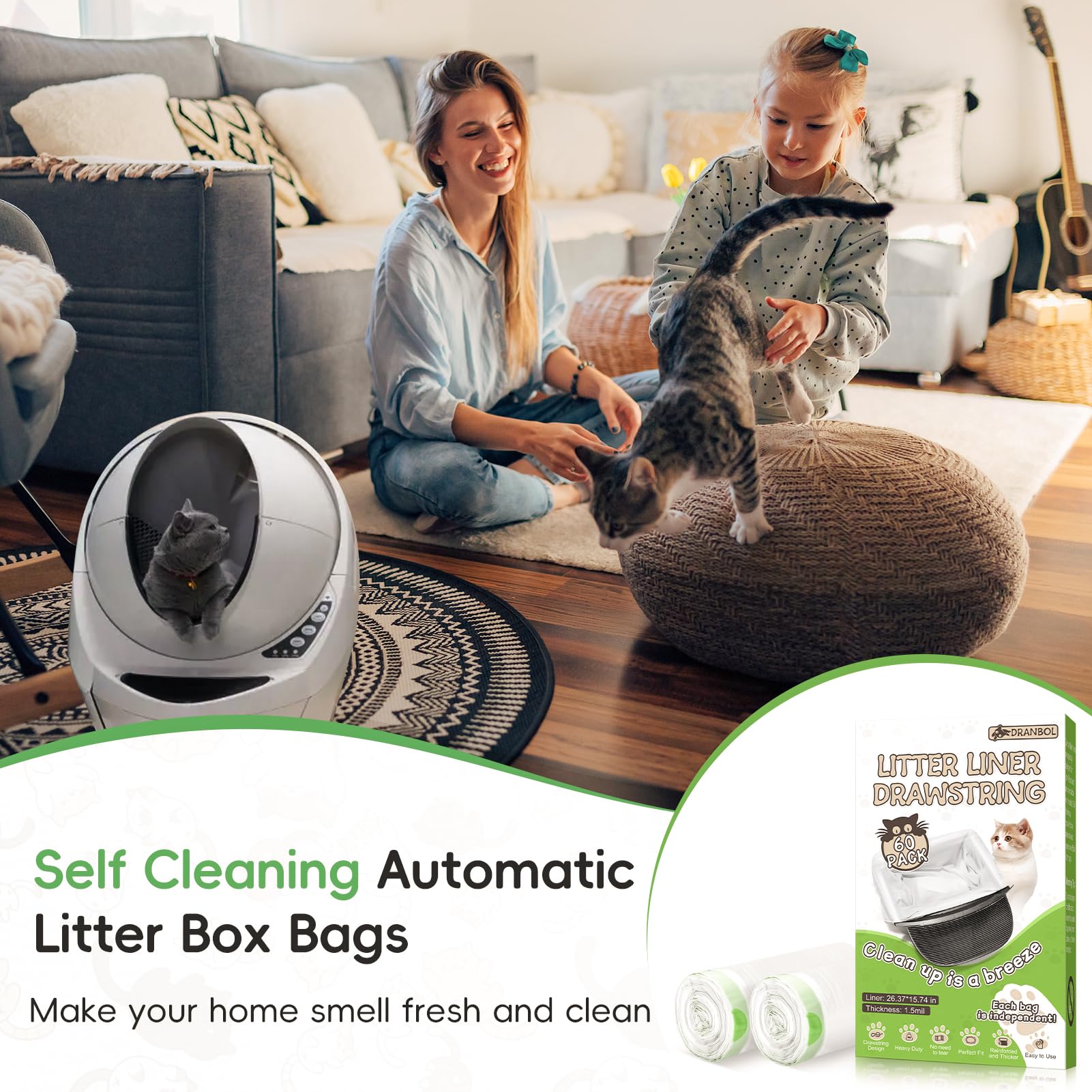 Dranbol odor-sealing design helps maintain bathroom freshness