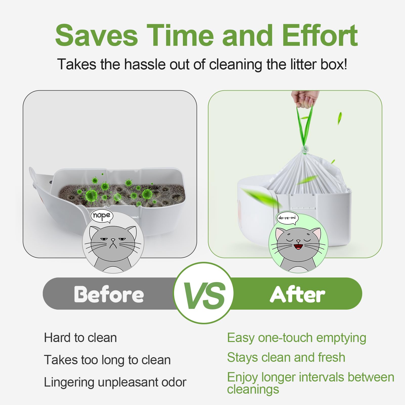 Dranbol ready-to-use liners simplify daily litter changes