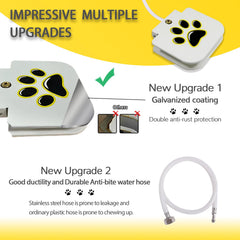 DRAROAD stainless steel braided hose connection ensures durable, leak-resistant water flow