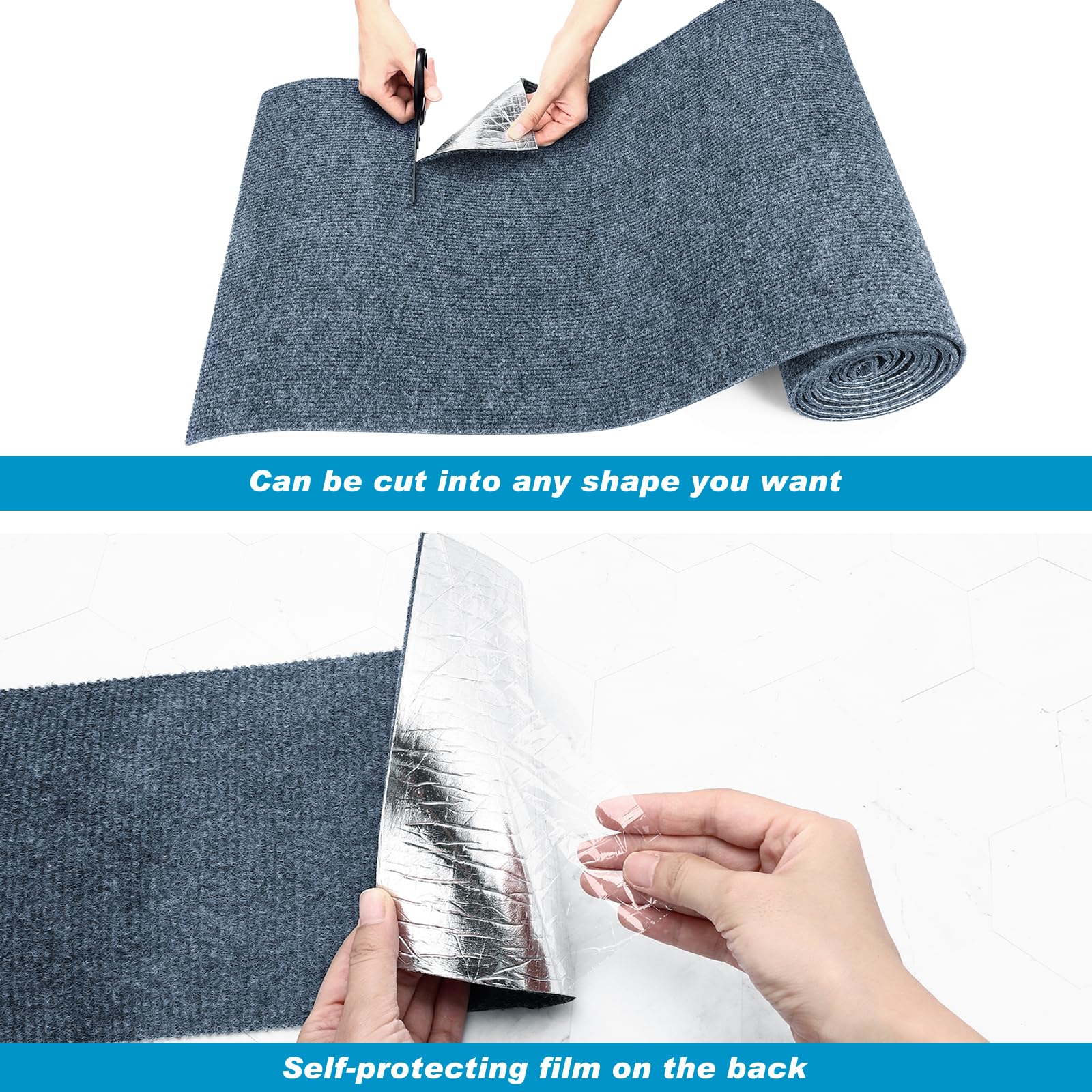 Draupnir Cat Scratching Mat with adhesive back for easy mounting on furniture.