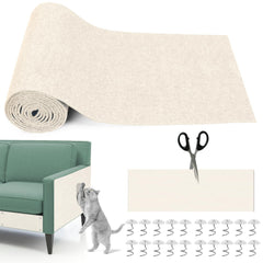 Draupnir Cat Scratching Mat shows cut-to-fit versatility on a sofa edge.