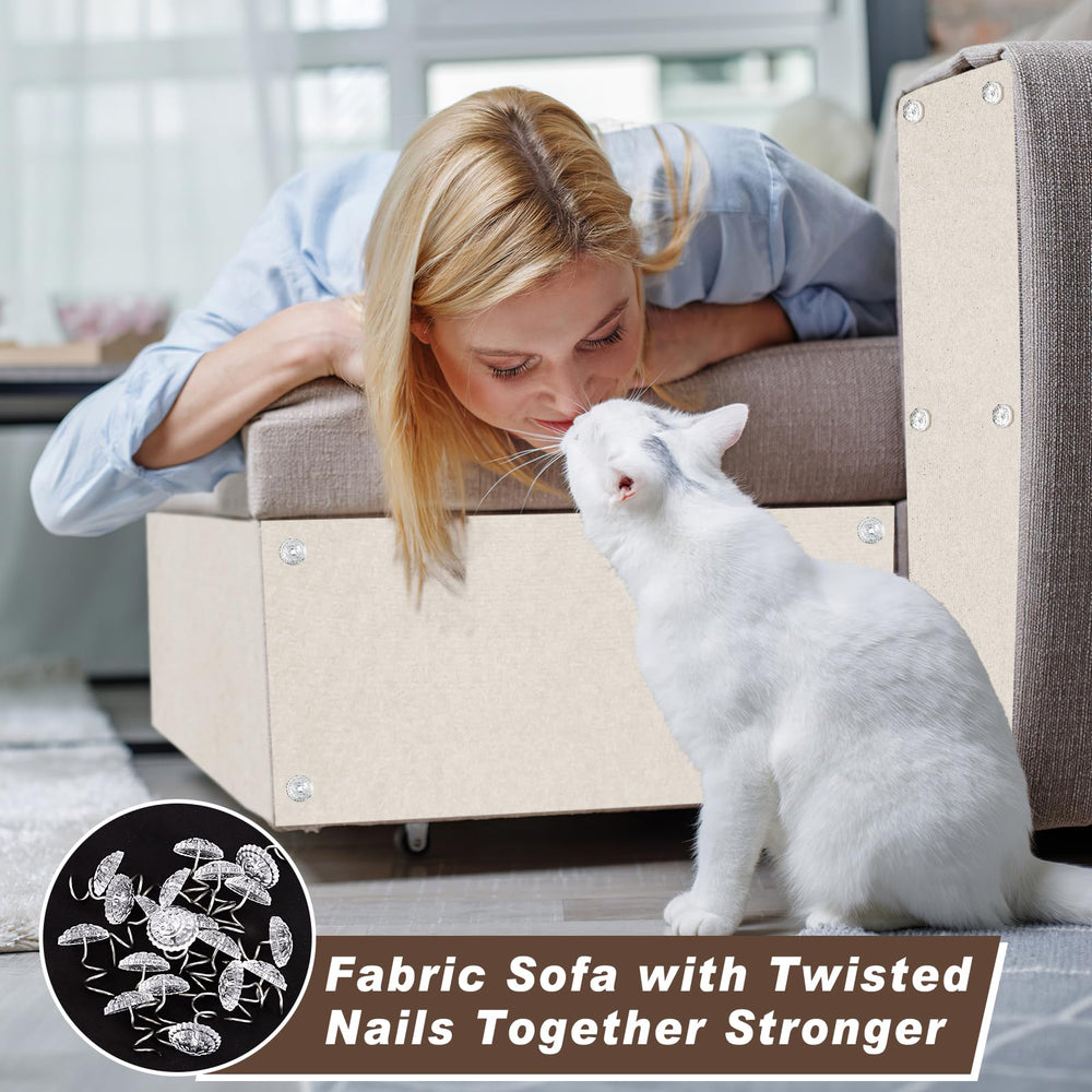 Draupnir Cat Scratching Mat is removable and reusable for flexible placement.