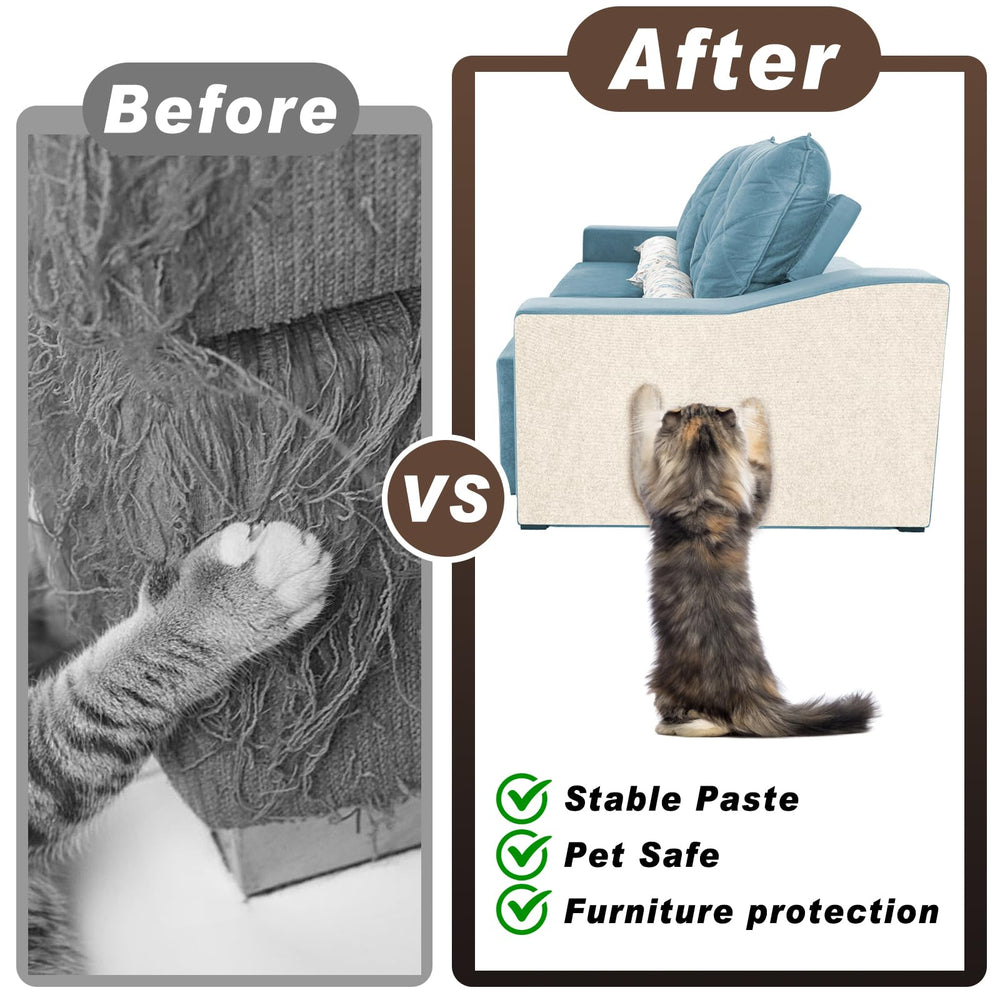 Draupnir Cat Scratching Mat shows screws included for secure mounting.