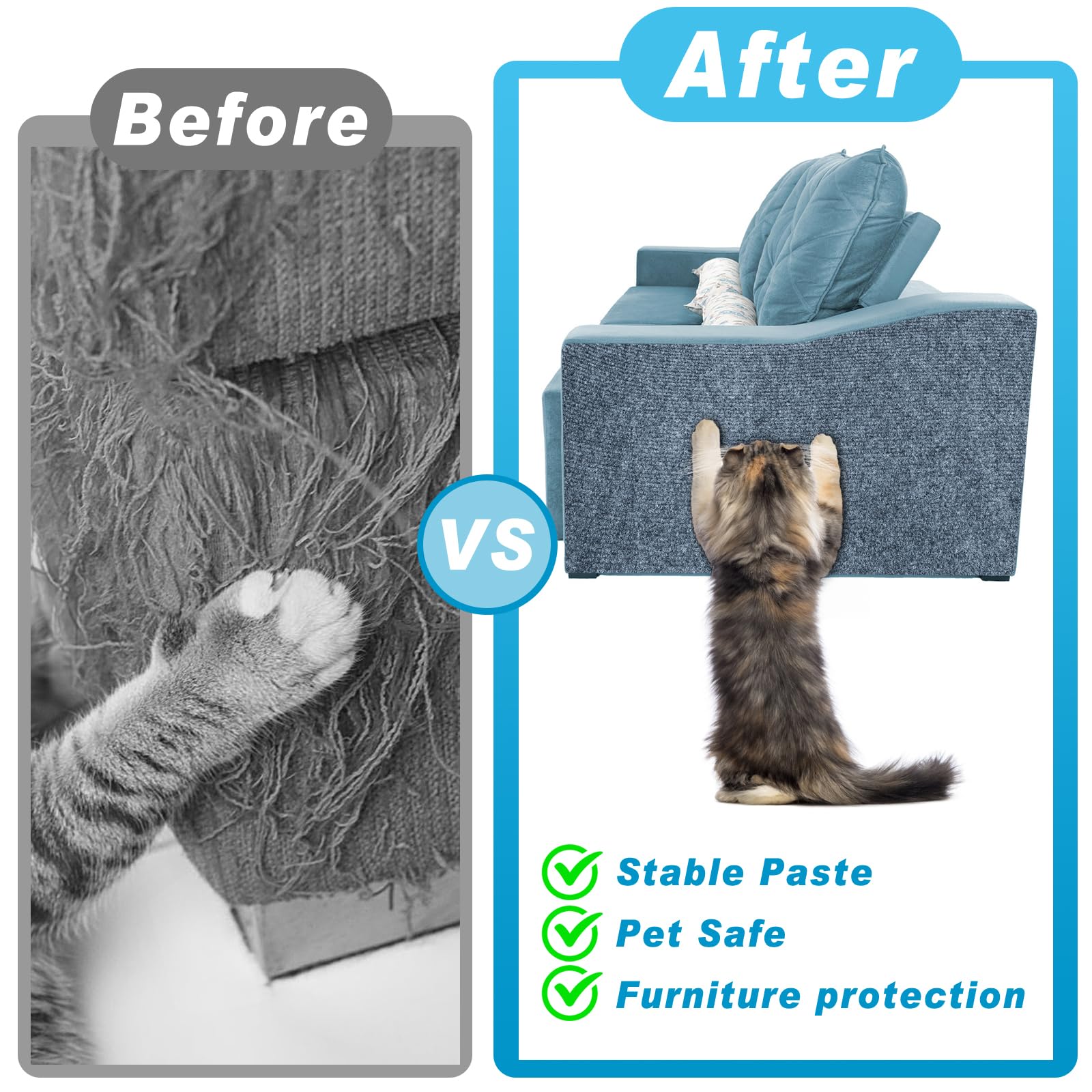 Draupnir Cat Scratching Mat screws included for secure installation.