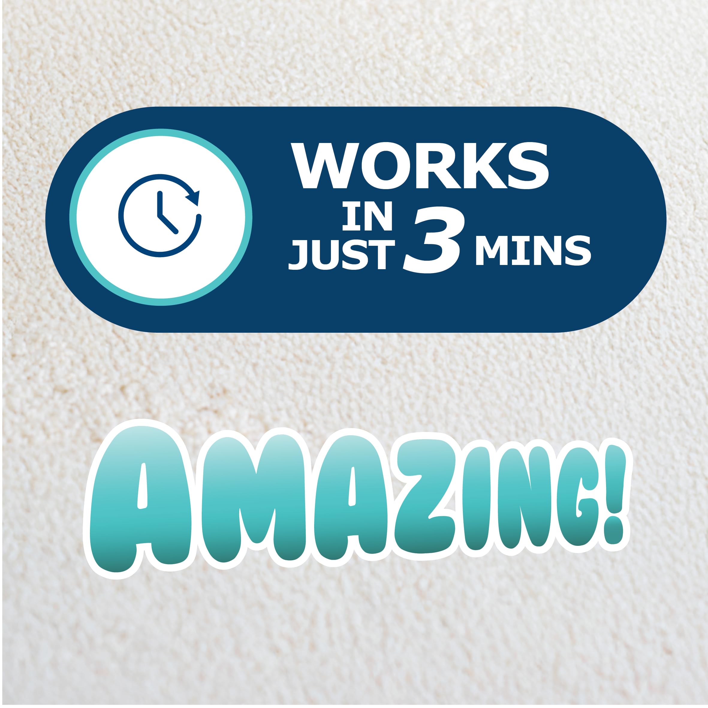 Carpet fibres treated to remove stains and odours with Dr. Beckmann