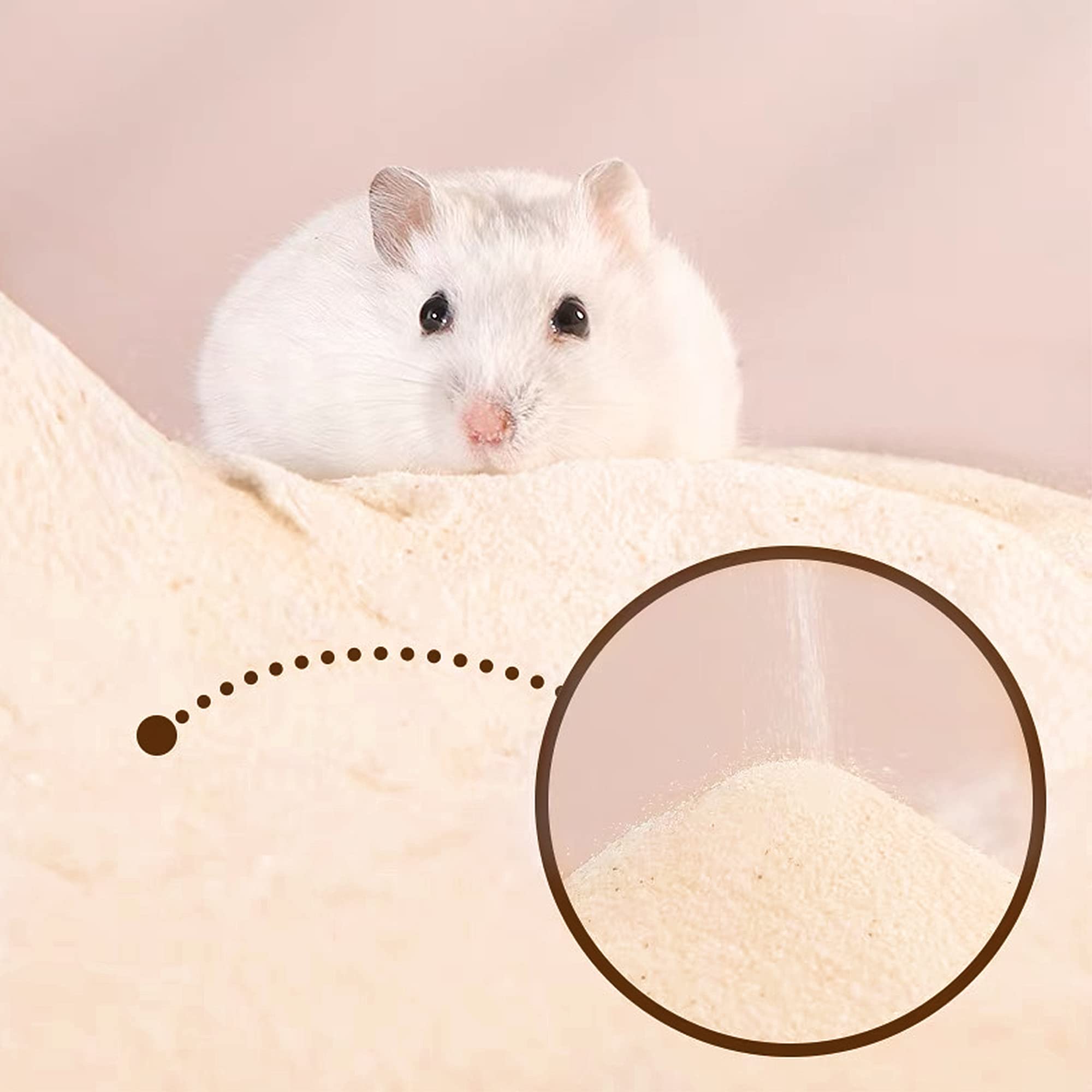 DR.DUDU soft bath sand keeps coats glossy during baths.