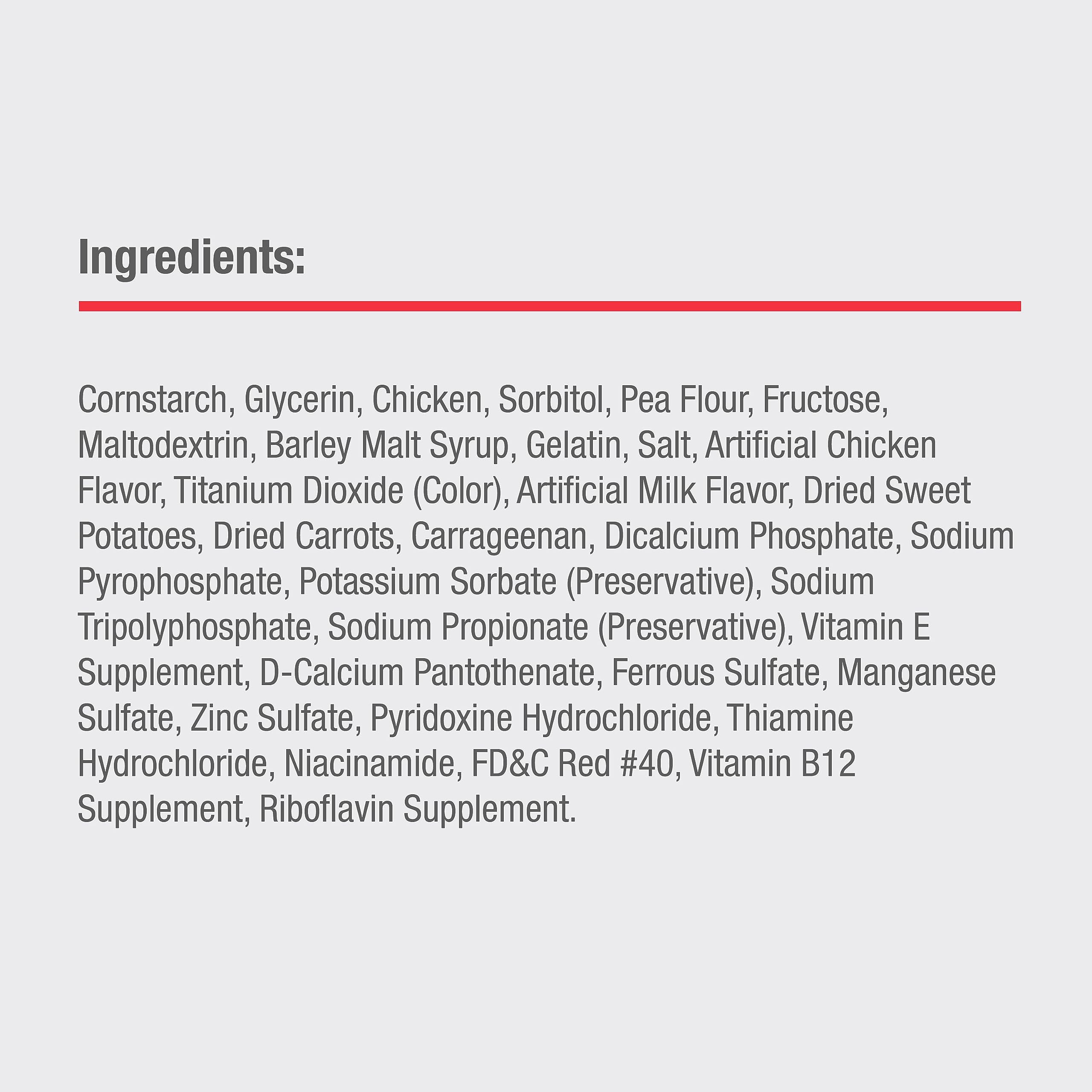 DreamBone real chicken and vegetables ingredients highlight natural flavor.
