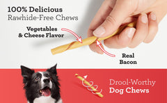 DreamBone Twist Sticks 3-pack display, convenient dog chew solution