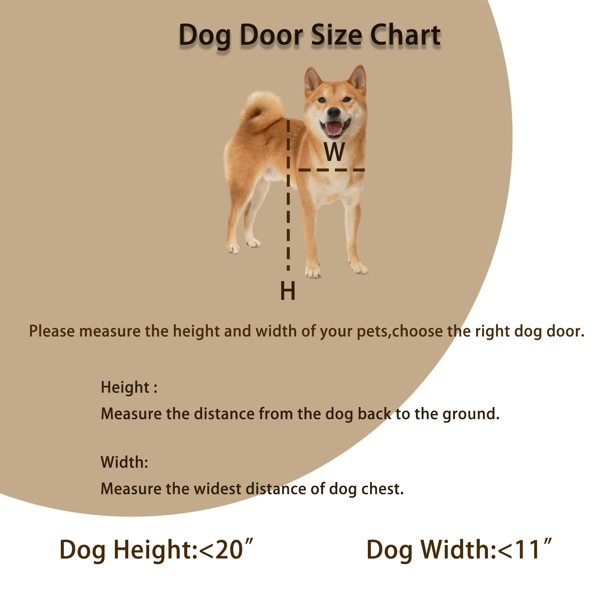 Dreampedal large-dog door in use through sliding door scenario.