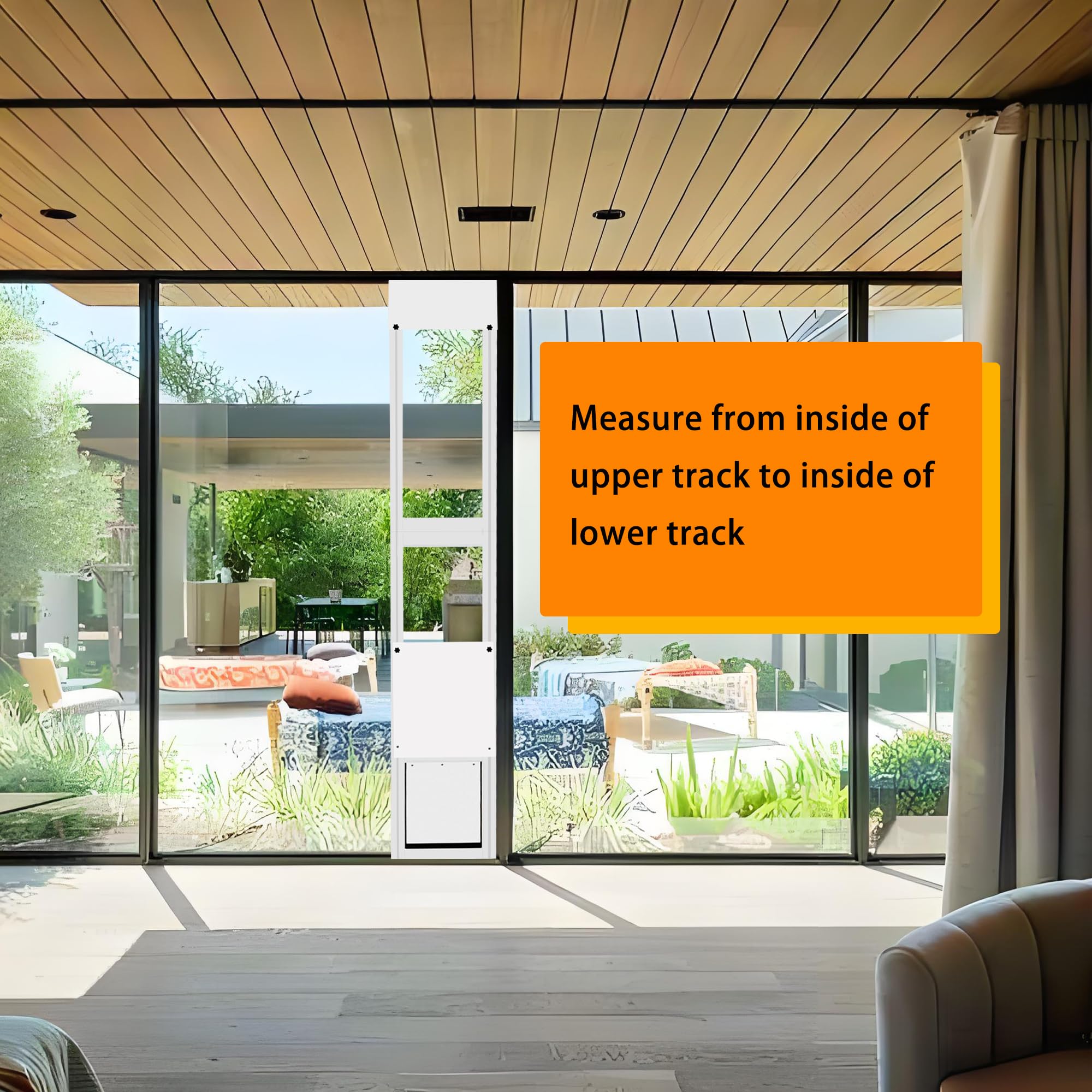 Dreampedal weather-proof seal maintains indoor comfort with outdoor access.