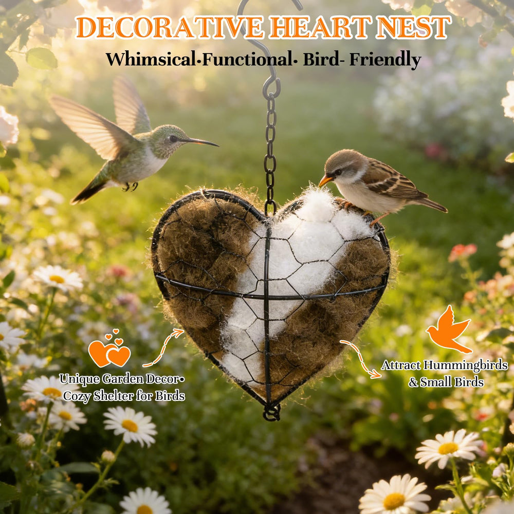 DreaVant alpaca nest with soft cotton and wool fibers for birds.