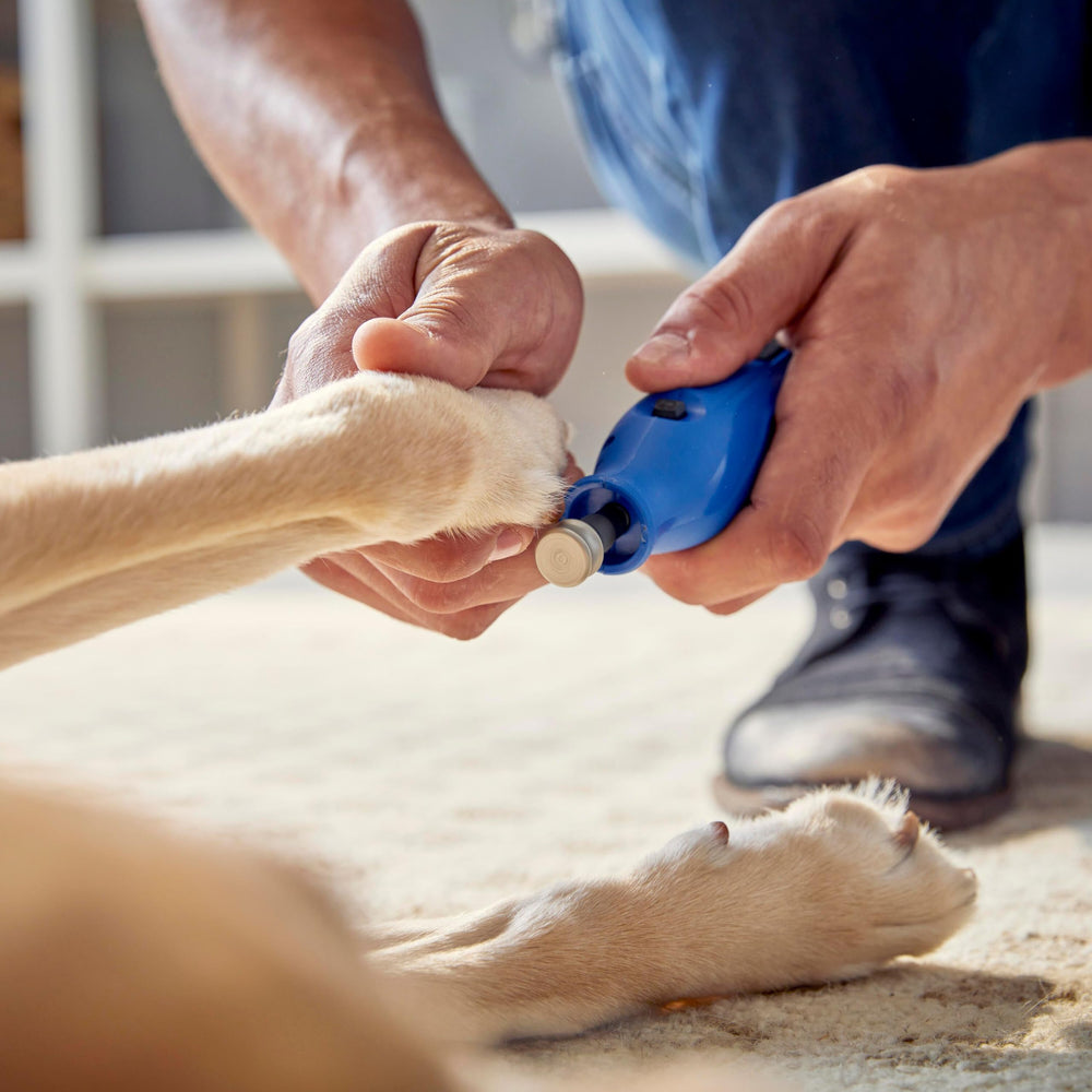 Channel design helps keep the nail centered for stable sanding.