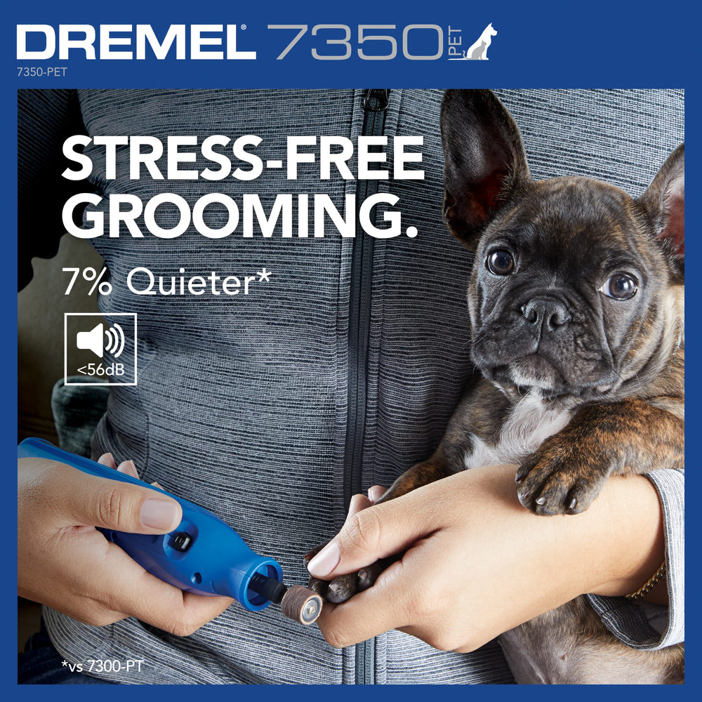 Extended runtime of Dremel 7350-PET supports longer grooming sessions