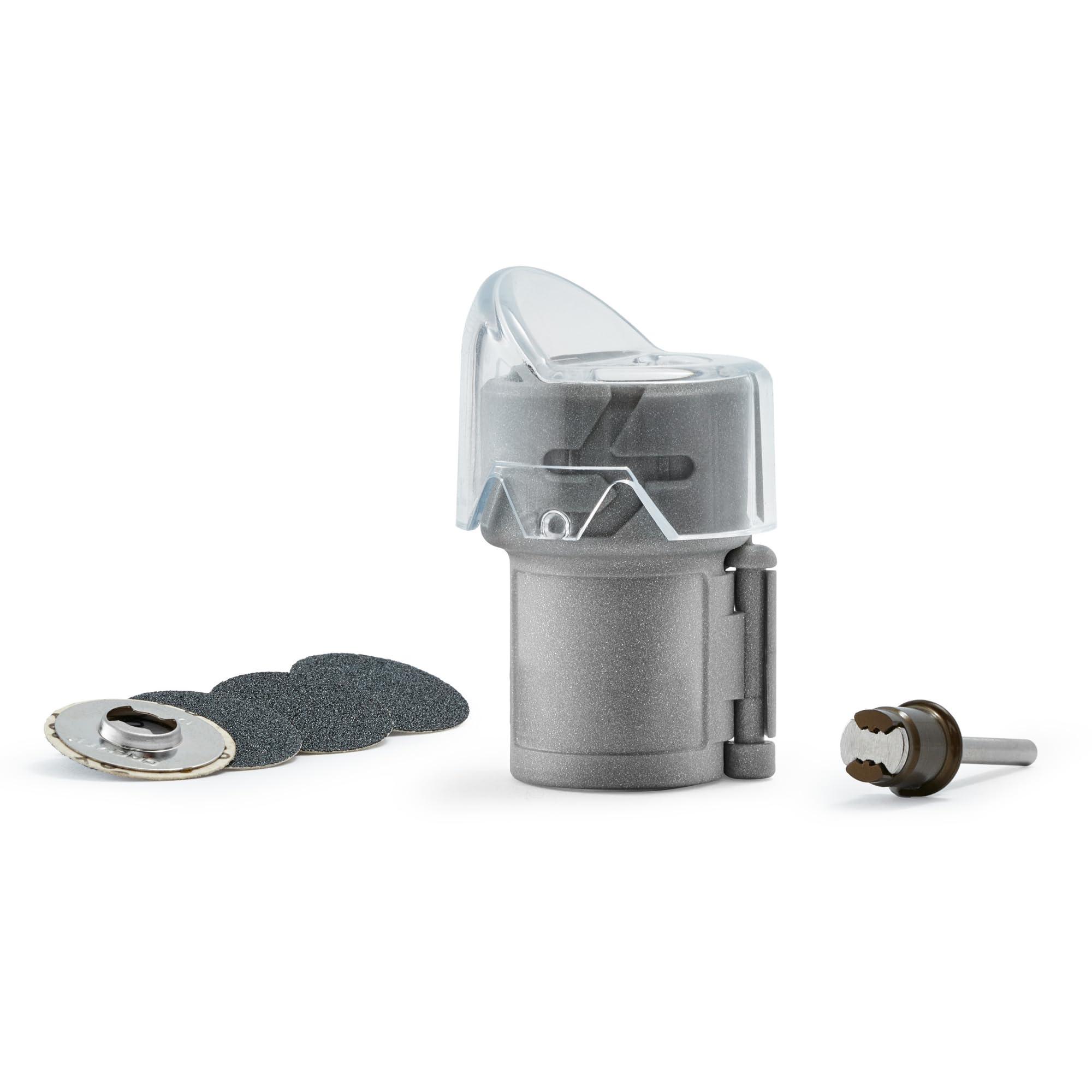 Dremel Pet Grooming Nail Guard with 45-degree paw guide for precise trimming.