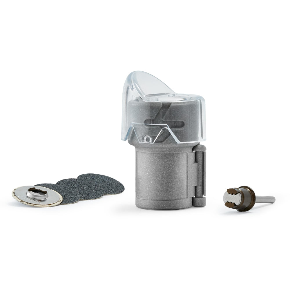 Dremel Pet Grooming Nail Guard with 45-degree paw guide for precise trimming.