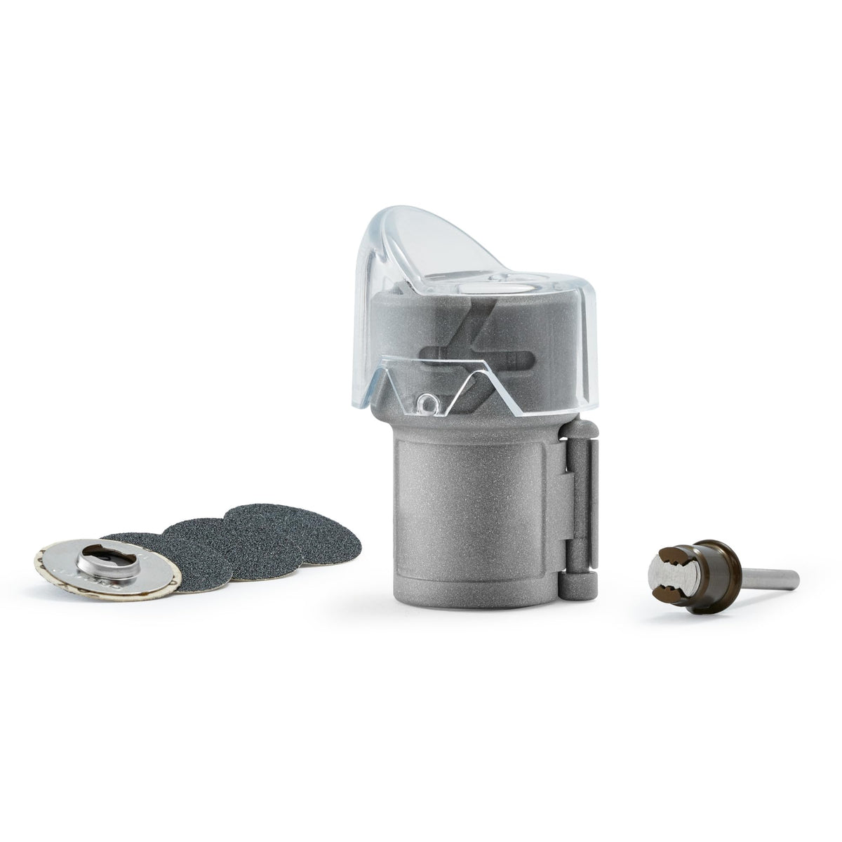 Dremel Pet Grooming Nail Guard with 45-degree paw guide for precise trimming.