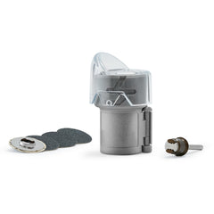 Dremel Pet Grooming Nail Guard with 45-degree paw guide for precise trimming.
