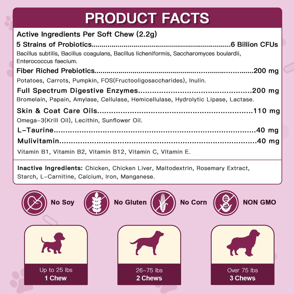 DRFOSTER dog immunity and energy chews for vitality