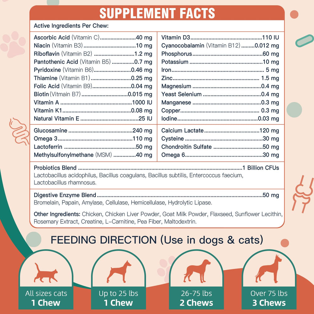 DRFOSTER ingredients label highlights essential vitamins and minerals