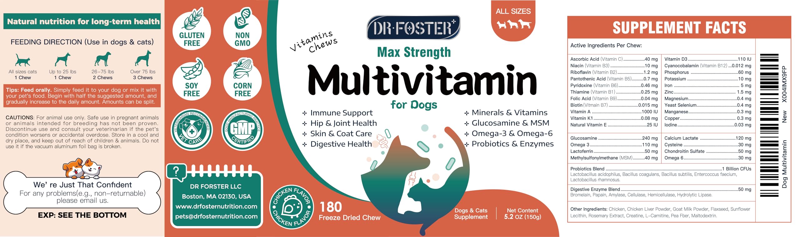 Joint-friendly nutrients in DRFOSTER help active dogs move comfortably