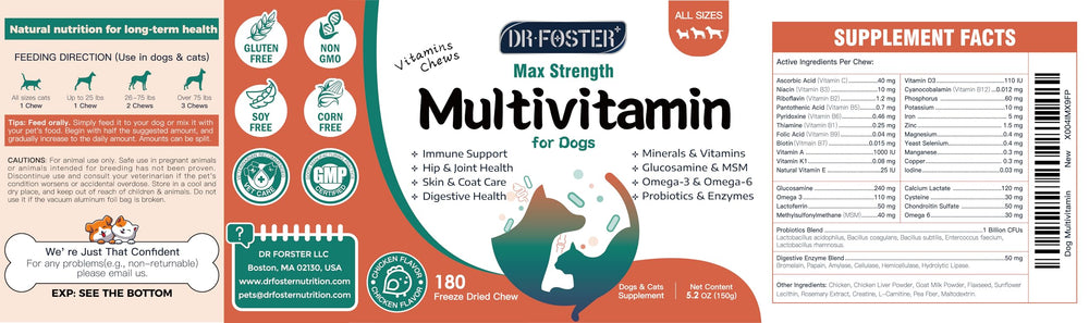 Joint-friendly nutrients in DRFOSTER help active dogs move comfortably