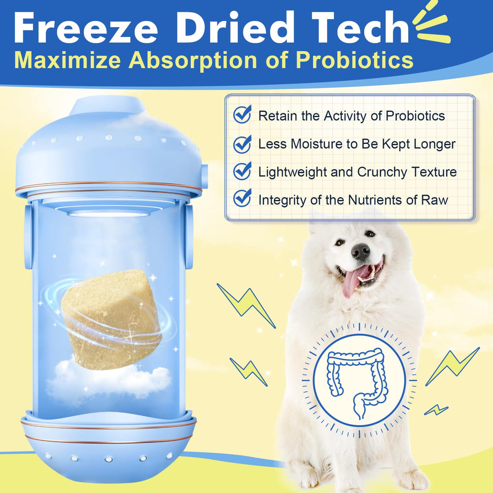 DRFOSTER ingredients closeup spotlights colostrum and probiotics for gut and skin health.
