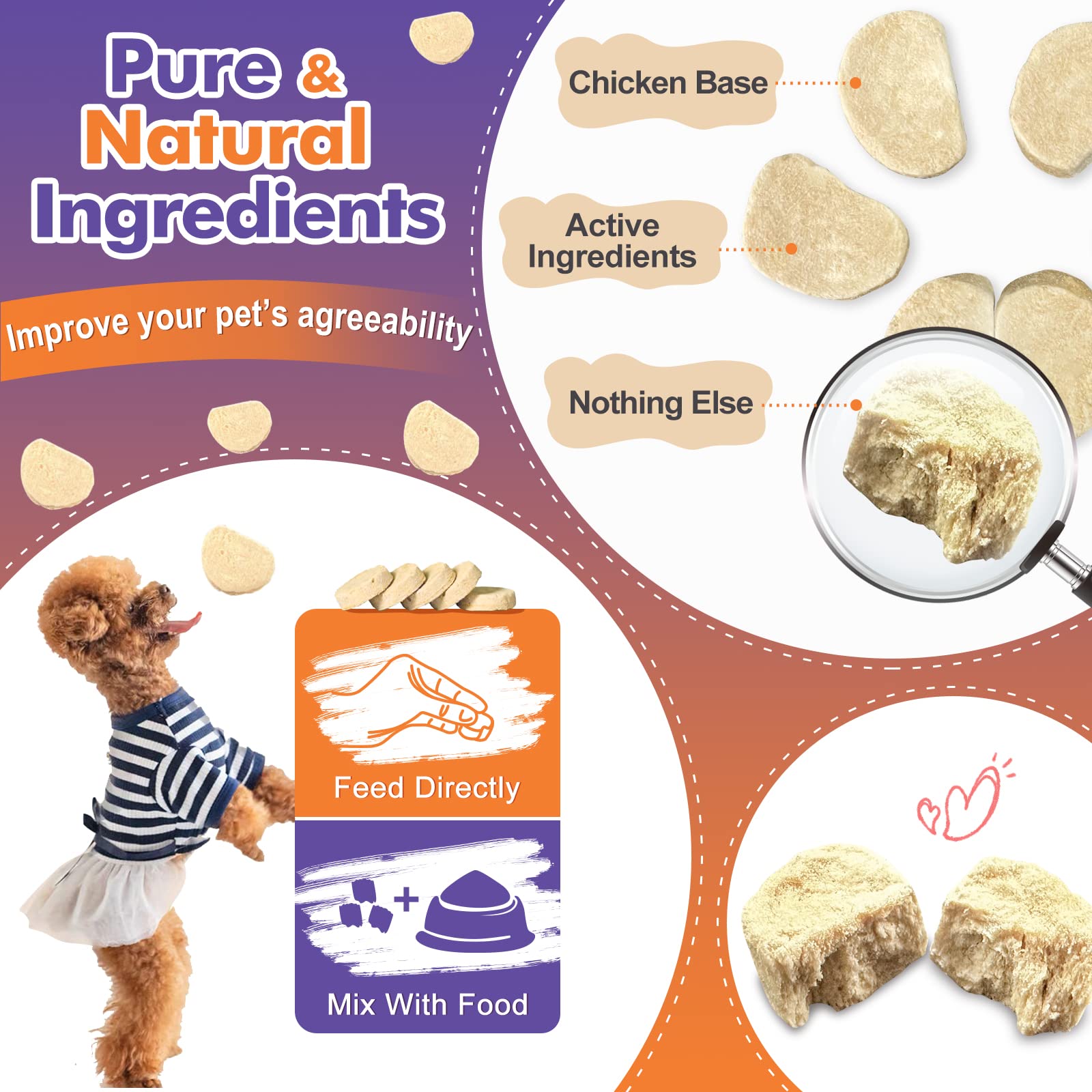 DRFOSTER Probiotics for Dogs omega-3 bites packaging emphasizing skin and coat support