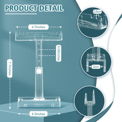 driamor clear acrylic riser blends with glass for an unobtrusive look