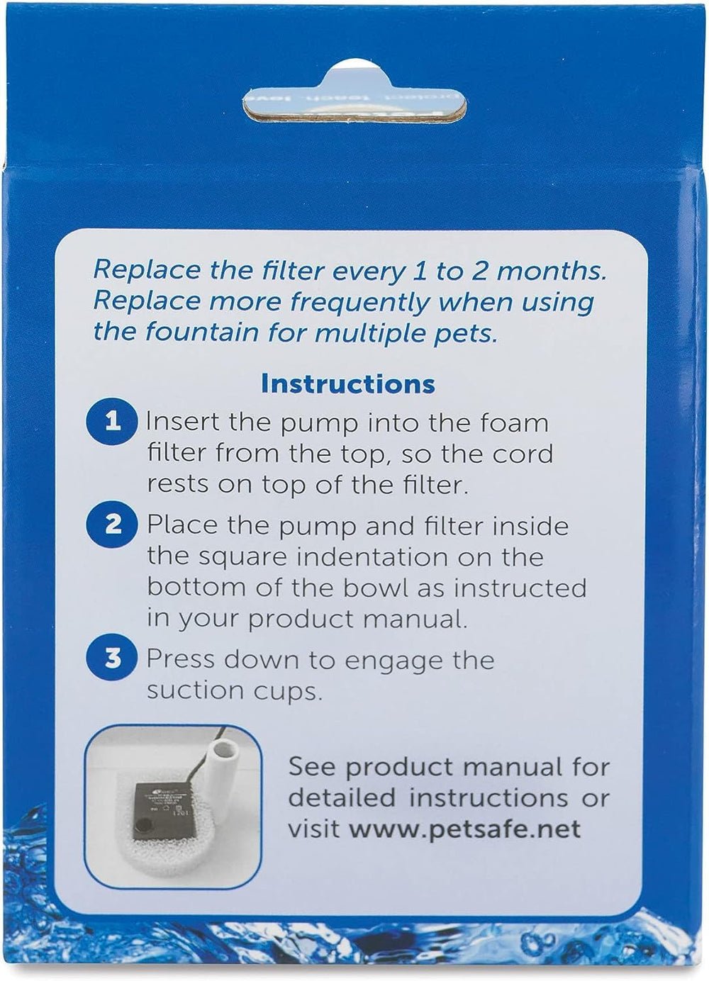 PetSafe Drinkwell-compatible filters fit ceramic and stainless fountains for smooth operation.