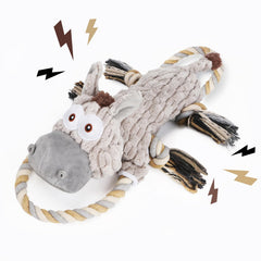 Drmstow large squeaky dog toy plush with hidden squeaker for interactive play