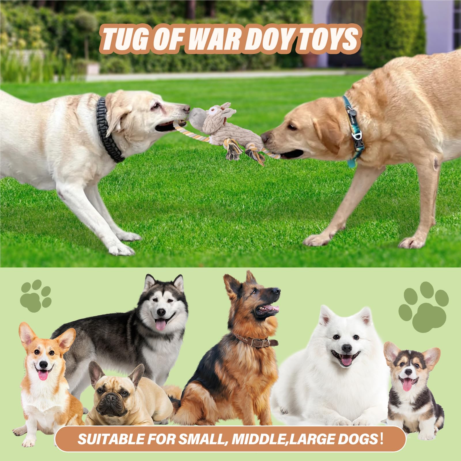 Drmstow plush chew toy supports dental health while entertaining during playtime