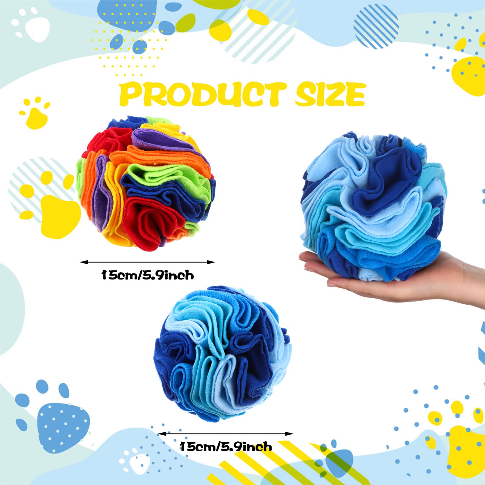 Droutti snuffle ball for dogs foraging design encourages sniffing and slow snack enjoyment.