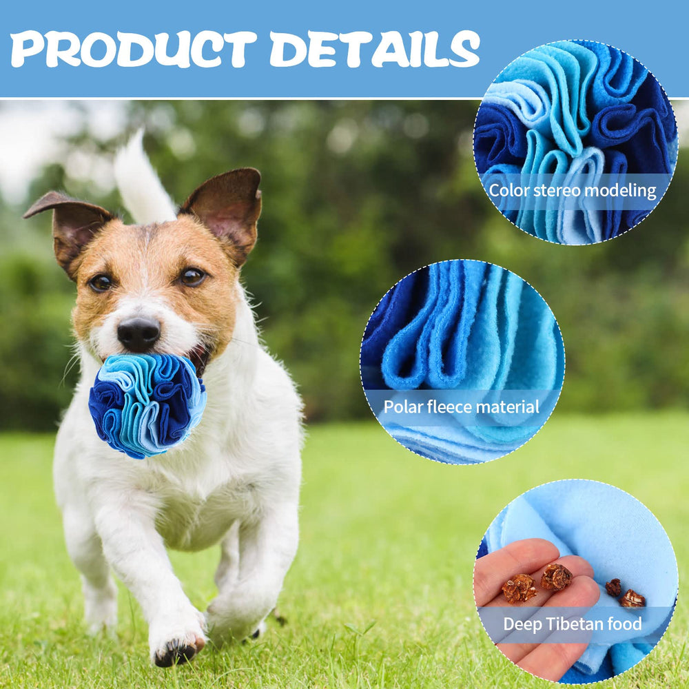 Droutti snuffle ball dog treat-ball promotes interactive puzzle fun and treats discovery.