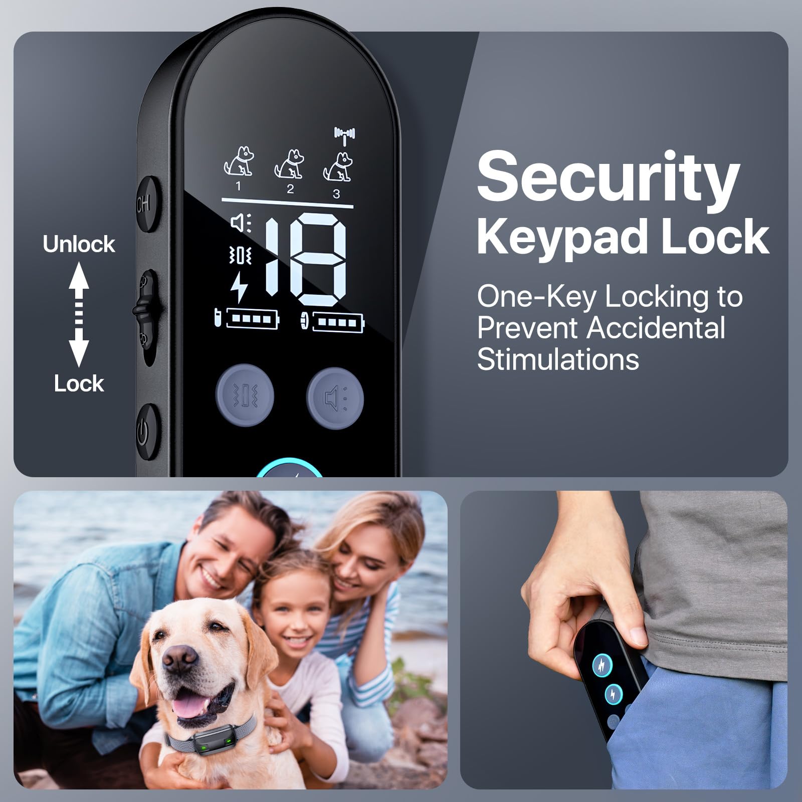 Drroon remote with memory function saves preferred settings.