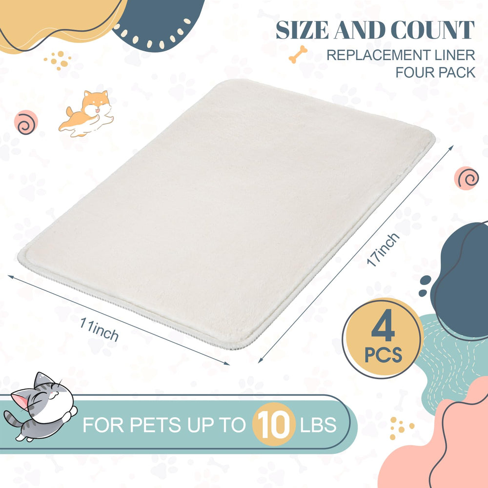 Drydiet four-pack replacement liners for pet carriers enable quick changes