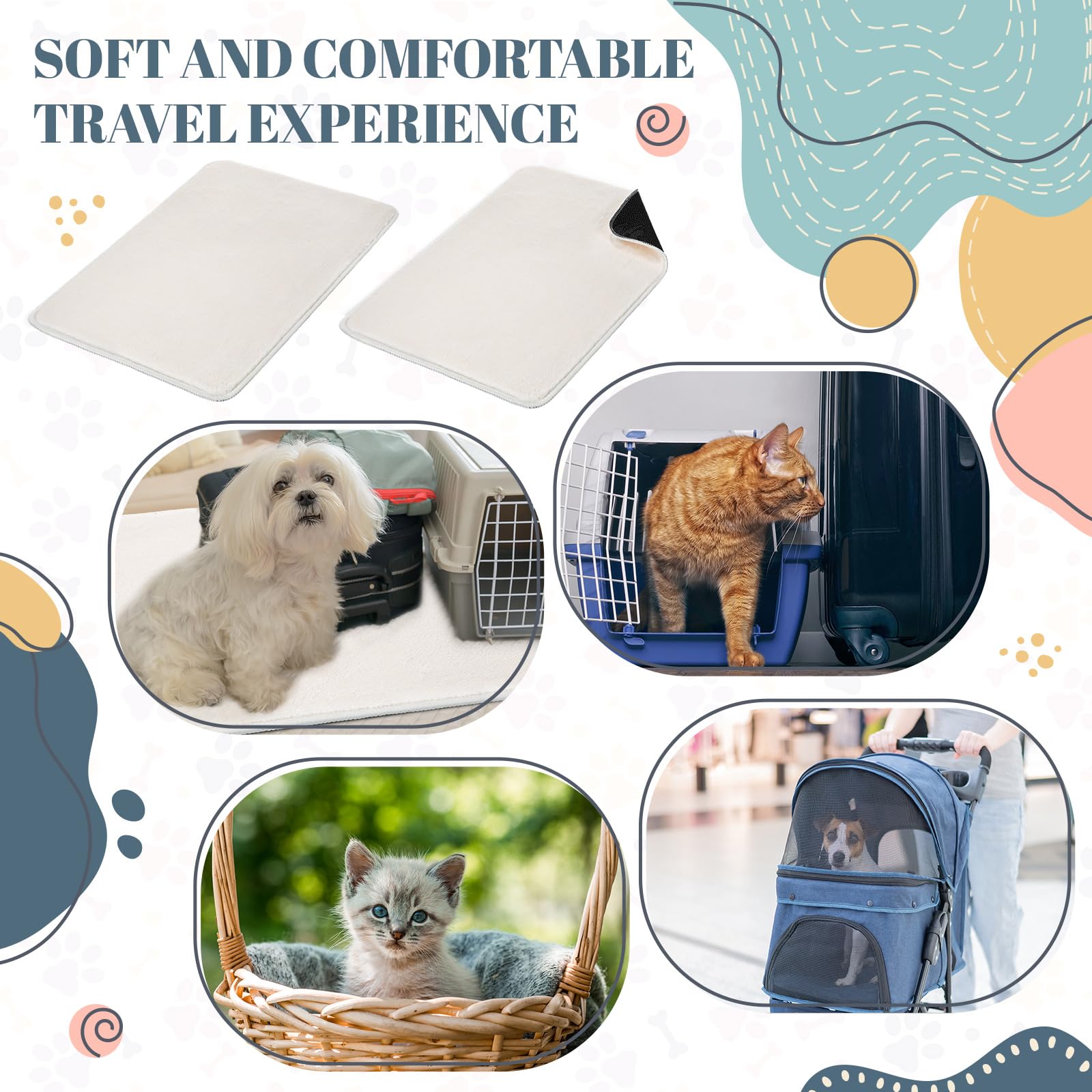 Drydiet soft plush polyester pad provides breathable comfort for pets