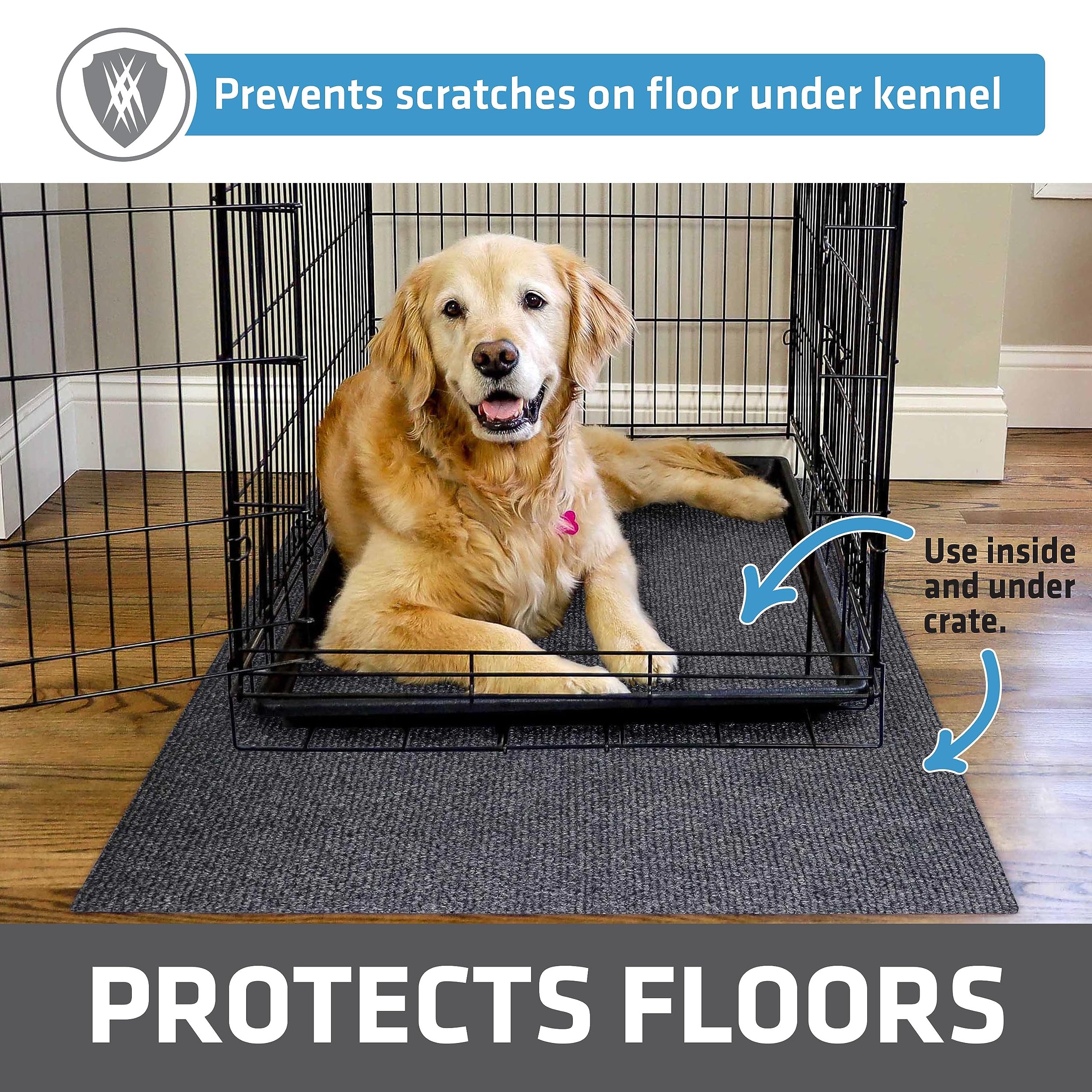 Drymate absorbent polyester fabric quickly wicks moisture inside crate