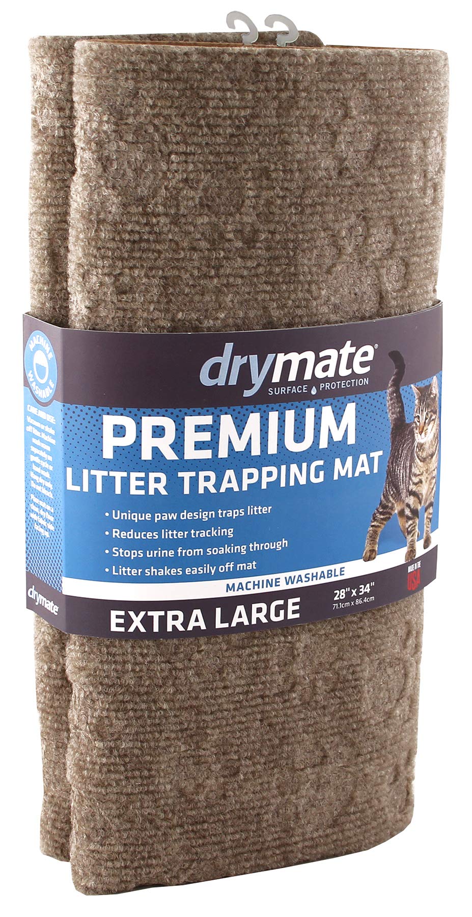 Drymate tan color blends with home décor while protecting floors
