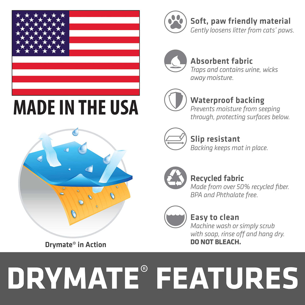 Drymate cat litter mat close-up of the soft top layer.