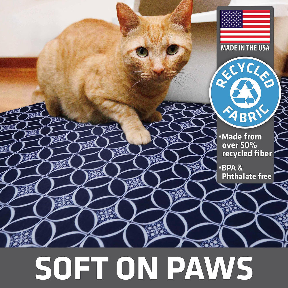 Drymate cat litter mat being machine washed for quick cleanup