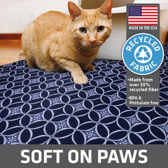 Drymate cat litter mat being machine washed for quick cleanup