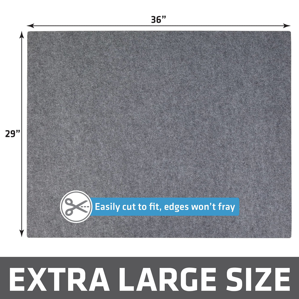 XL 29x36 size on Drymate mat fits most litter box areas.