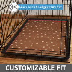 Drymate crate mat cut-to-fit design and fray-free edges.