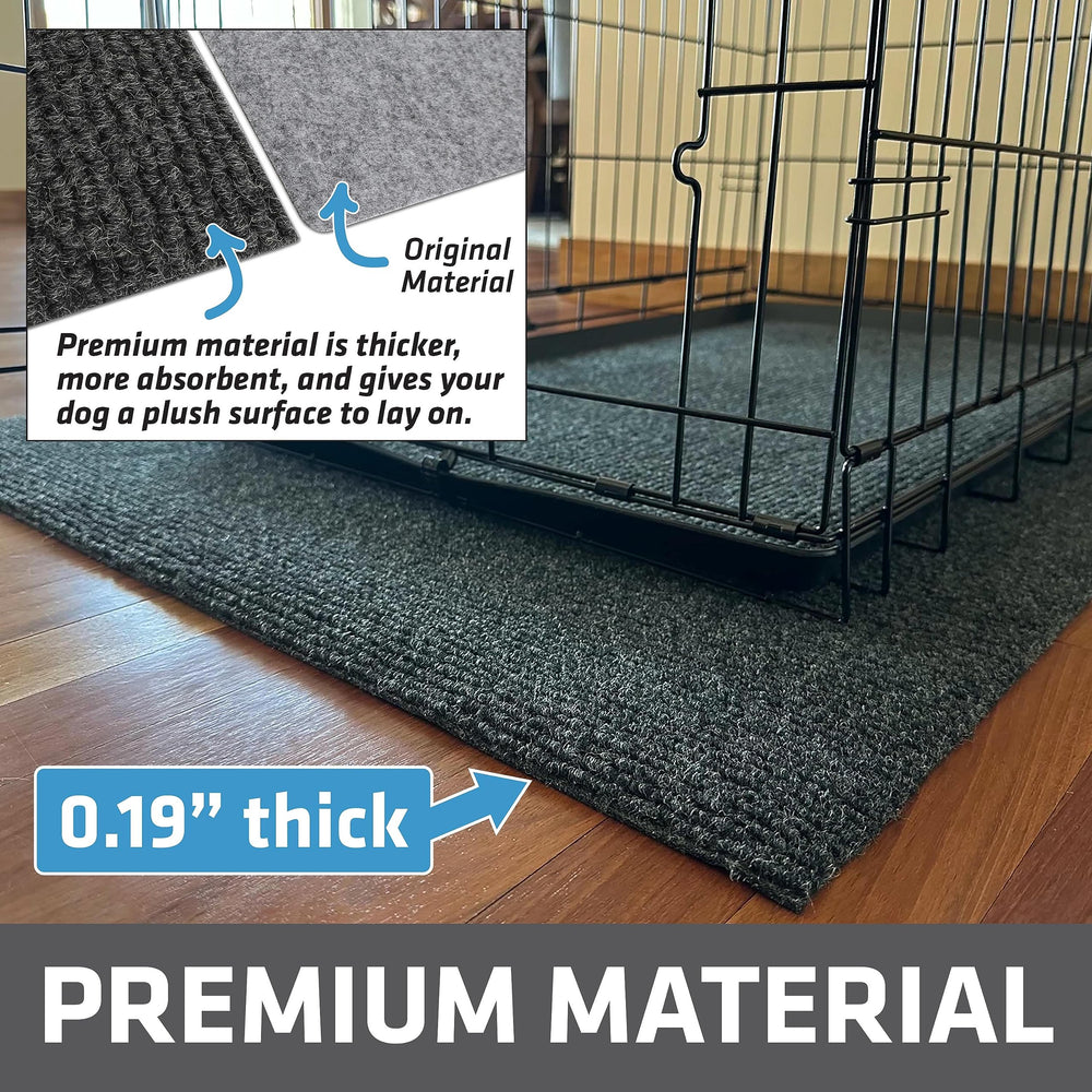 Drymate cut-to-fit edges for a precise, fray-free kennel fit
