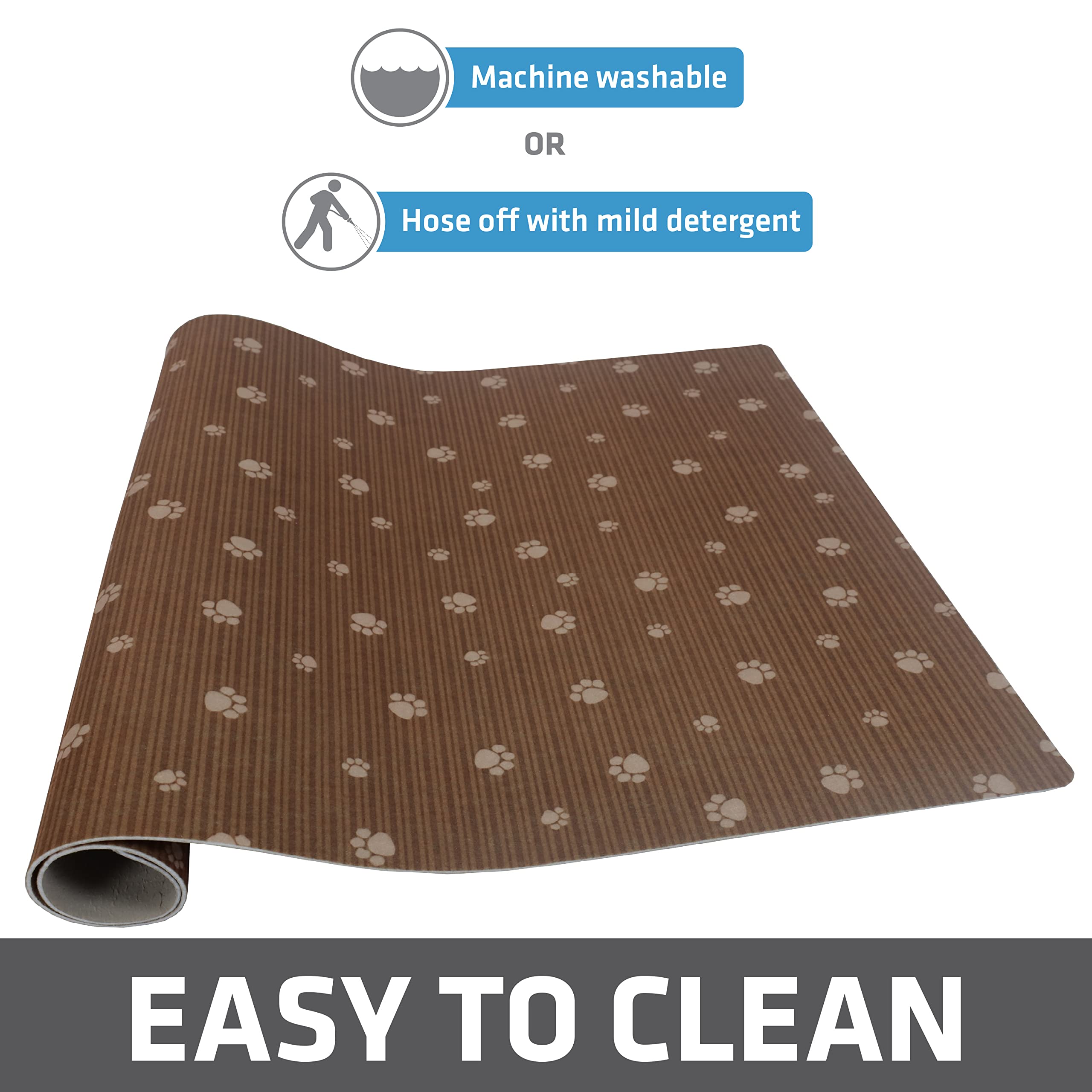 Drymate mat being machine washed for easy cleaning.