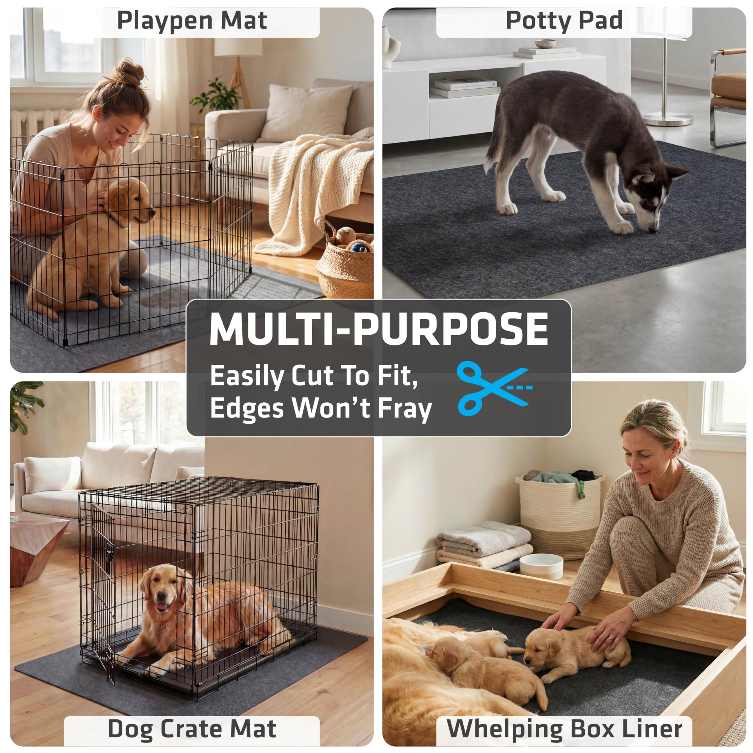 Drymate Jumbo Playpen Mat is machine washable for easy cleanup