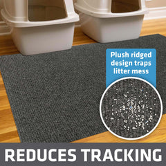 Drymate Jumbo Plush Litter Mat design catching stray litter.